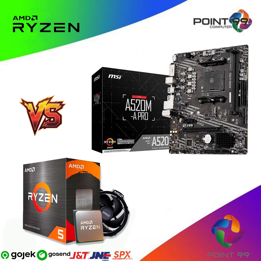 PAKET AMD RYZEN 5 5500 + MOTHERBOARD MSI A520M-A PRO