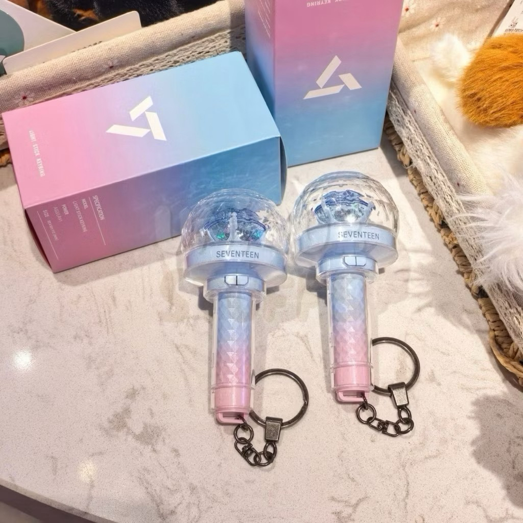 READY SEVENTEEN CARATBONG V3 10th Anniv Mini Keyring Lightstick Seventeen