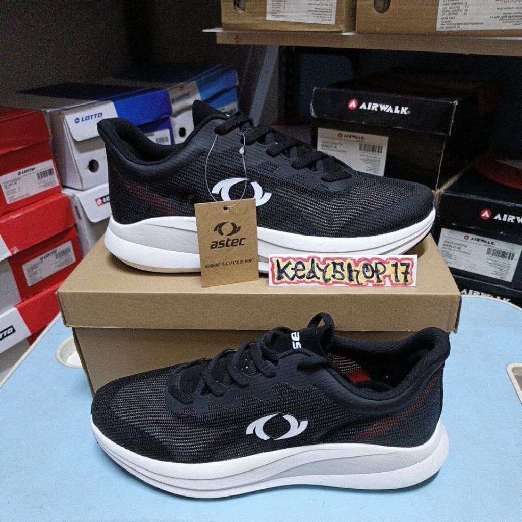 Sepatu Olahraga Astec Lane Black Original Resmi sport station