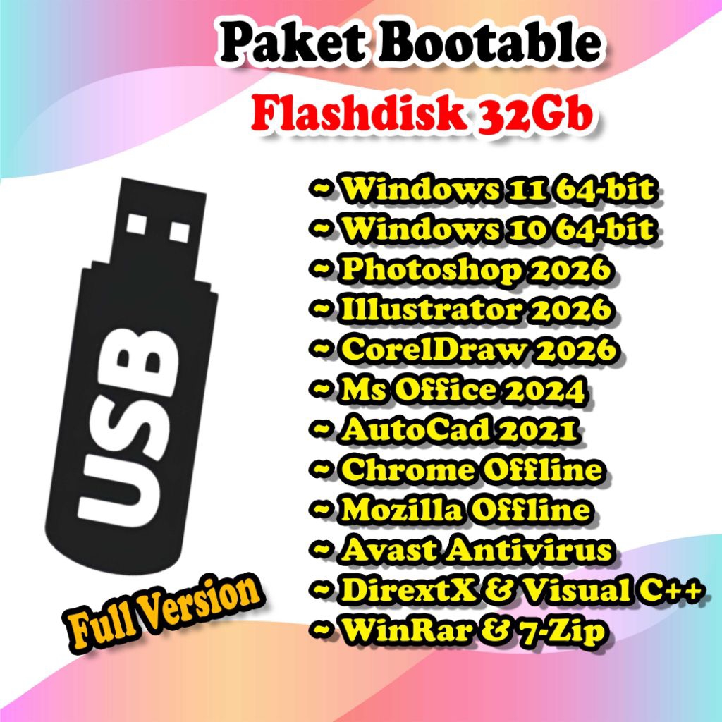 Bootable 32GB Software PC/Laptop