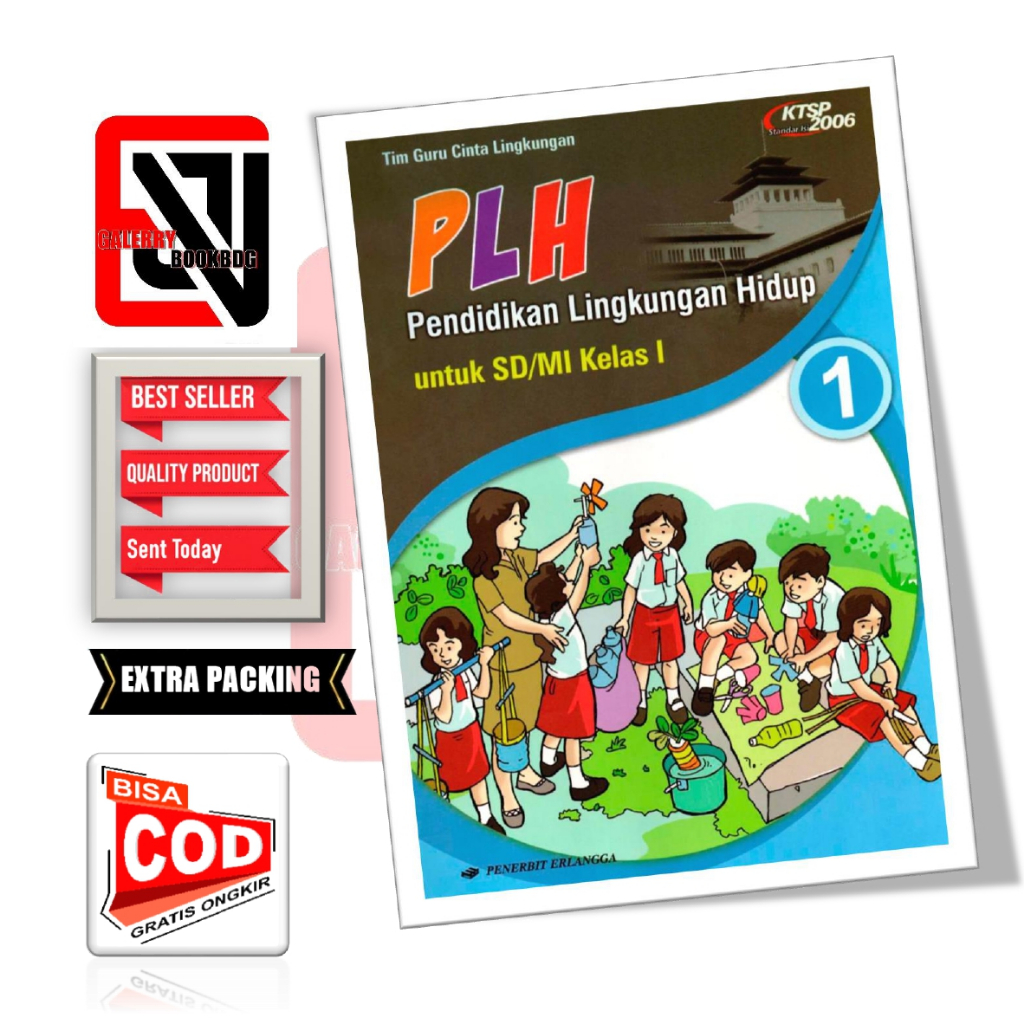buku PLH Erlangga SD/MI kelas 1,2,3,4,5,6 - pendidikan lingkungan hidup