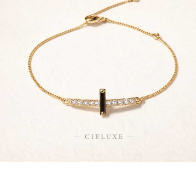 CIELUXE_135Noi bar adjustable bracelet|gelang serut wanita Adjustable [perhiasan imitasi lapis emas]