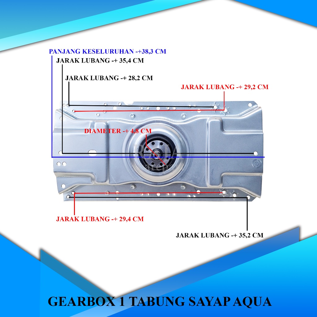 G1TSAQ GIRBOX MESIN CUCI / GEARBOX 1TABUNG SAYAP AQUA