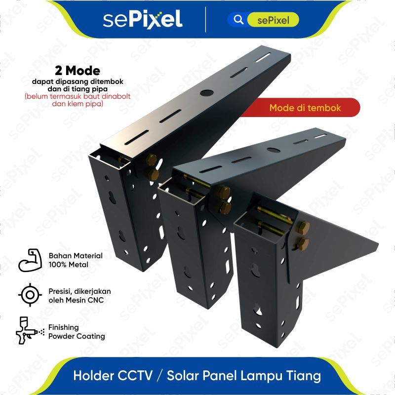 Holder CCTV / Solar Panel Lampu Tiang