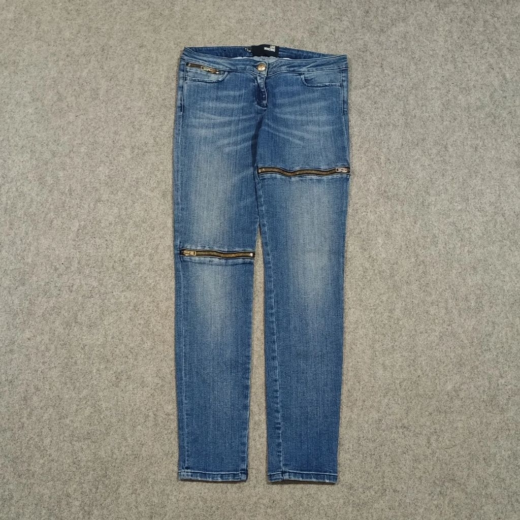 Celana skinny jeans panjang pria MOSCHINO size 29 second