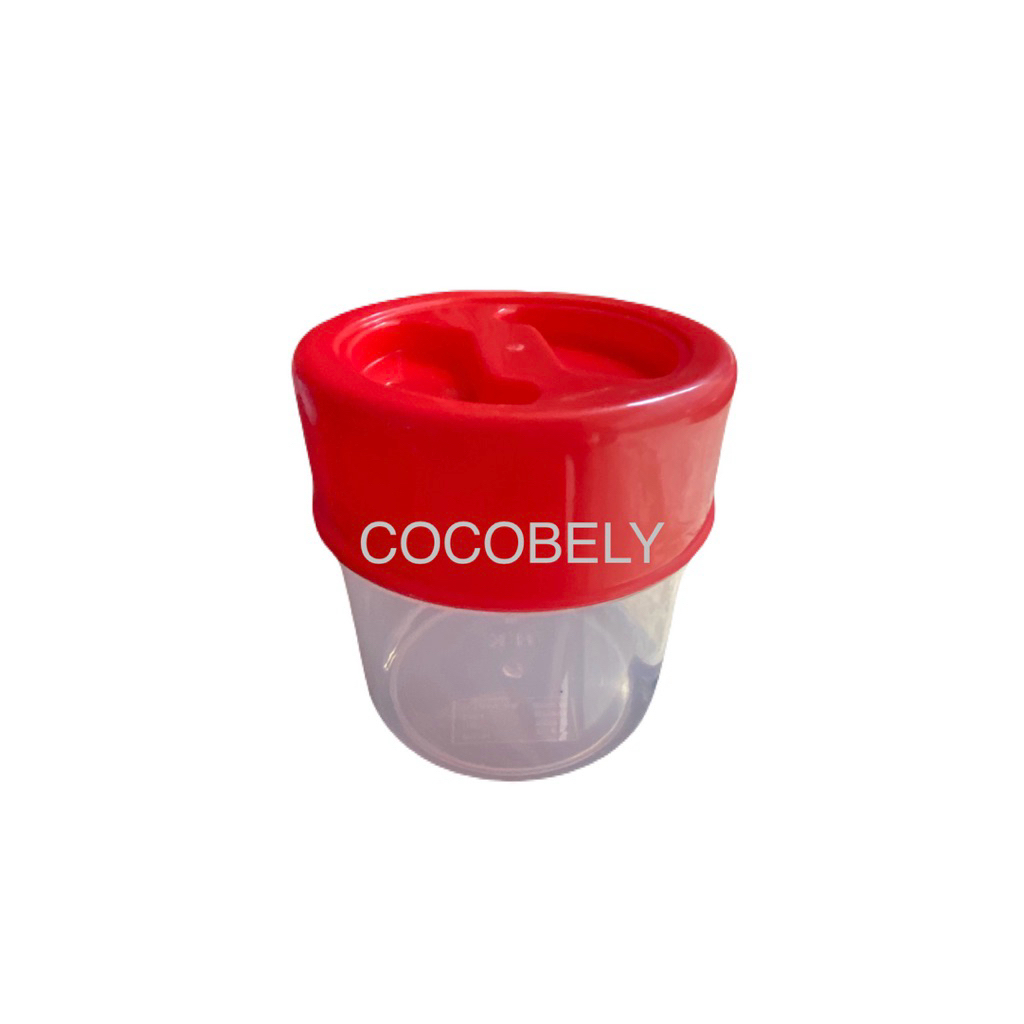 COCOBELY Toples Ulir HK Tebal 700 Gram Plastik Foodgrade Toples Gula Pasir Bubuk Kopi Bawang Goreng 