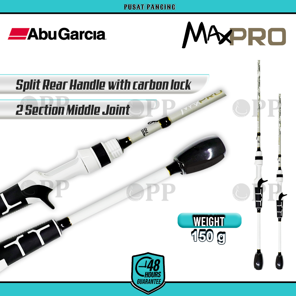 PUSATPANCING5 - Joran Spinning & Baitcasting Abu Garcia Max Pro 180cm - 210cm Carbon Full Fuji Cocok