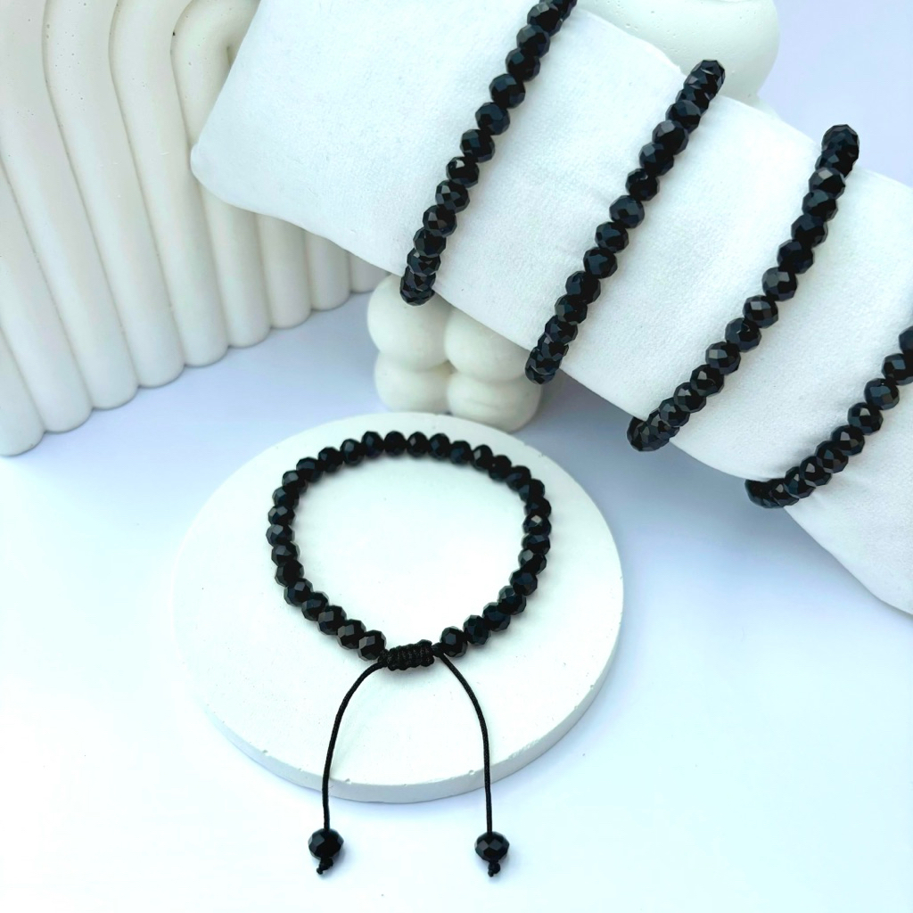 Gelang Tali Serut Warna Hitam