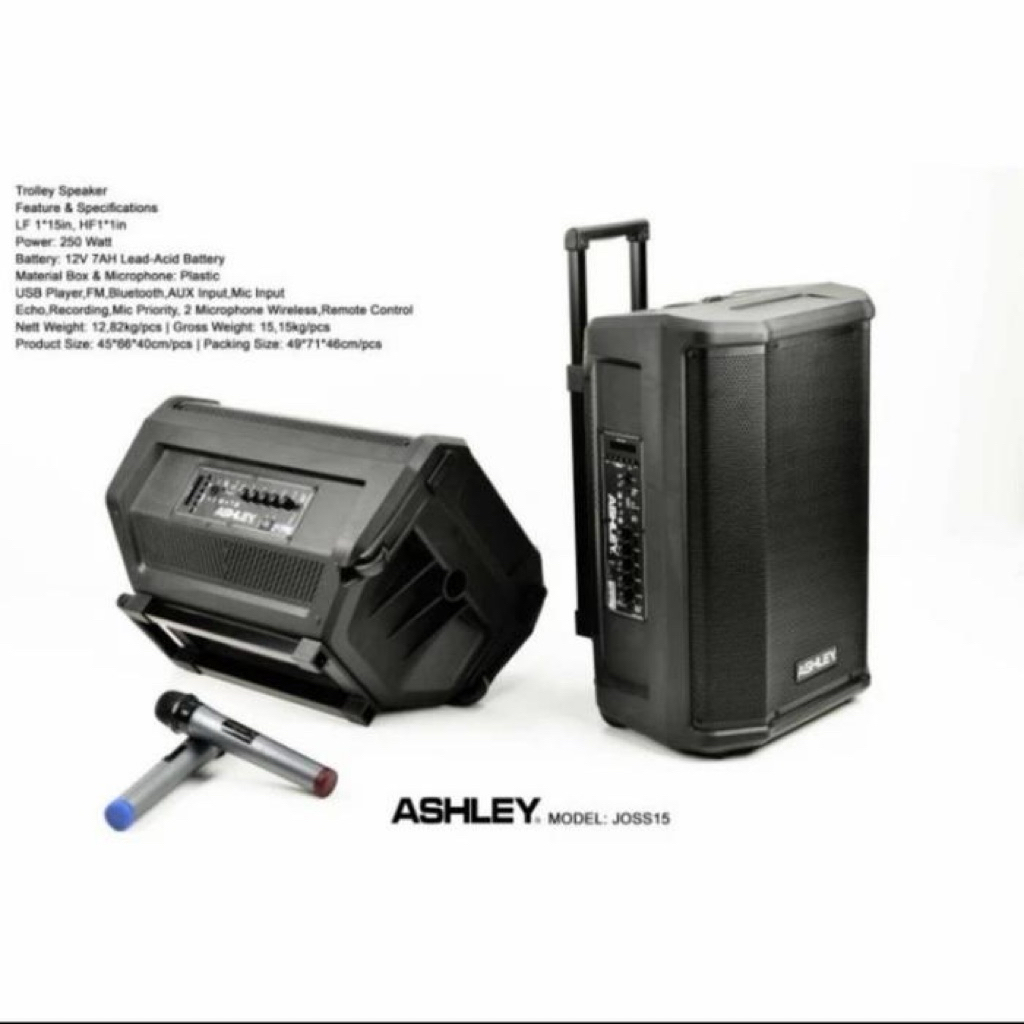Speaker Portable ASHLEY JOSS 15 Portable Speaker