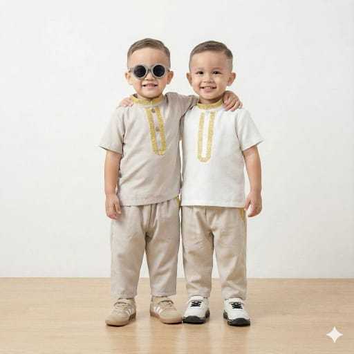 Setelan Baju Koko Bayi dan Anak Laki-laki Bahan Toyobo usia 0-6 tahun