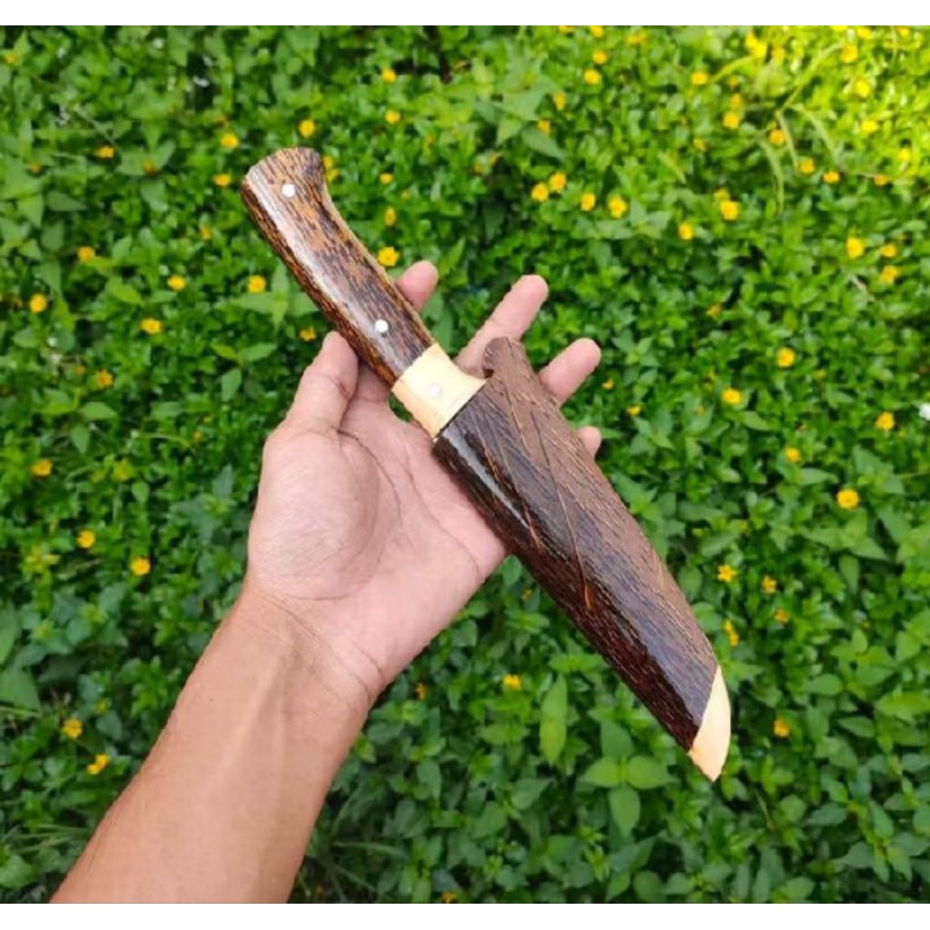 Pisau dapur Sisit /seset Kulit Daging Kayu aren Baja per Fulltank