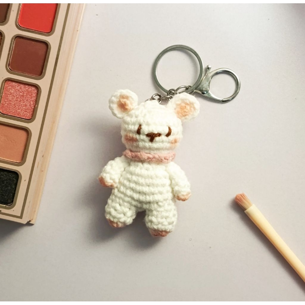 Teddy Bear Coquette | Alpha Pattern | Gantungan Kunci | Bagcharm