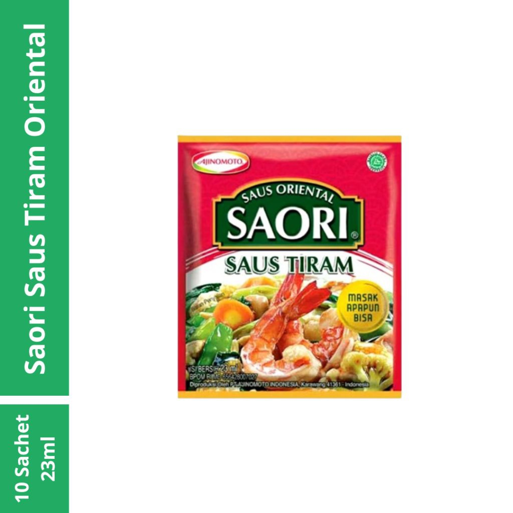 SAORI SAUS TIRAM ORIENTAL 1 RENCENG SAUS TIRAM SACHET SAORI SAUS SACHET