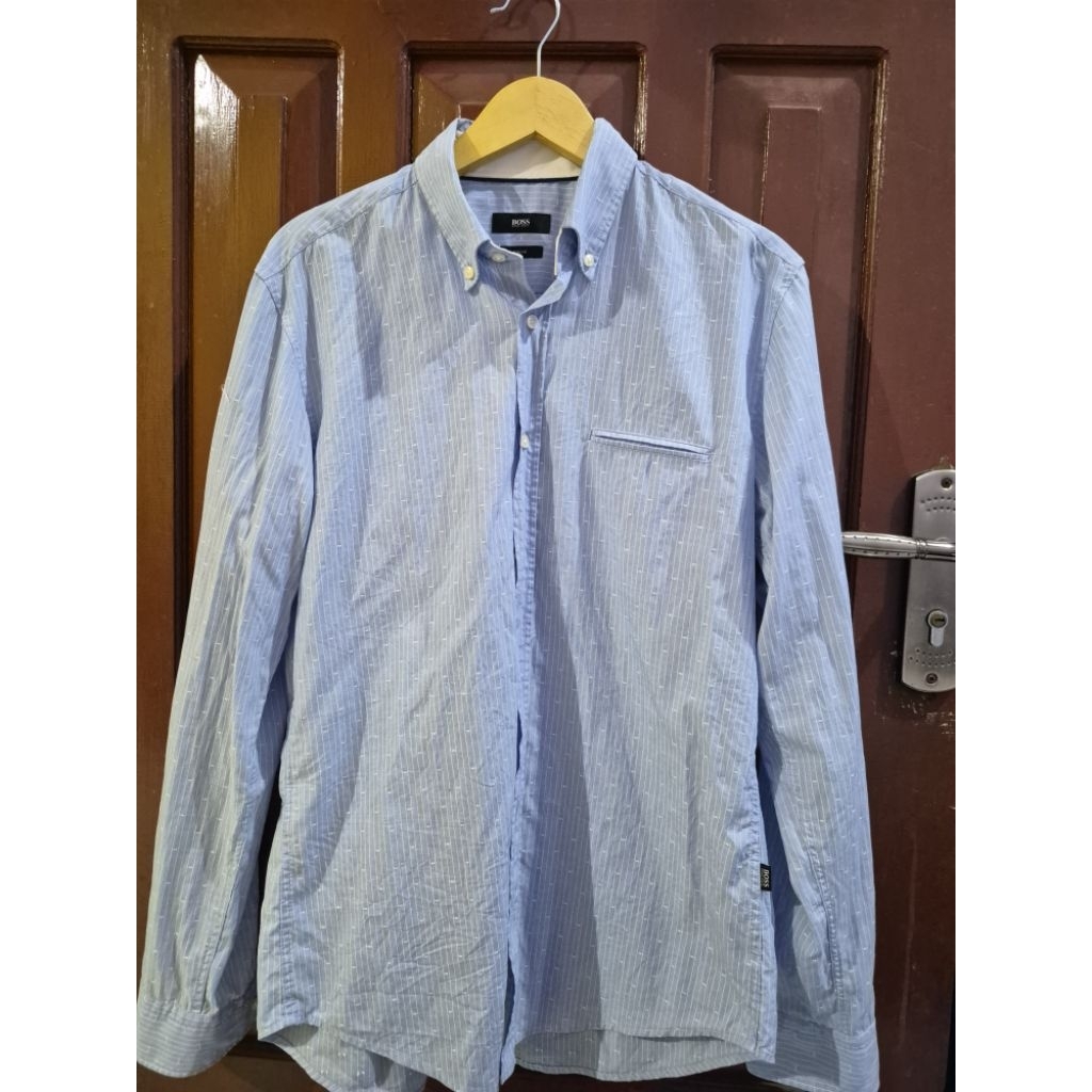 kemeja hugo boss slimfit