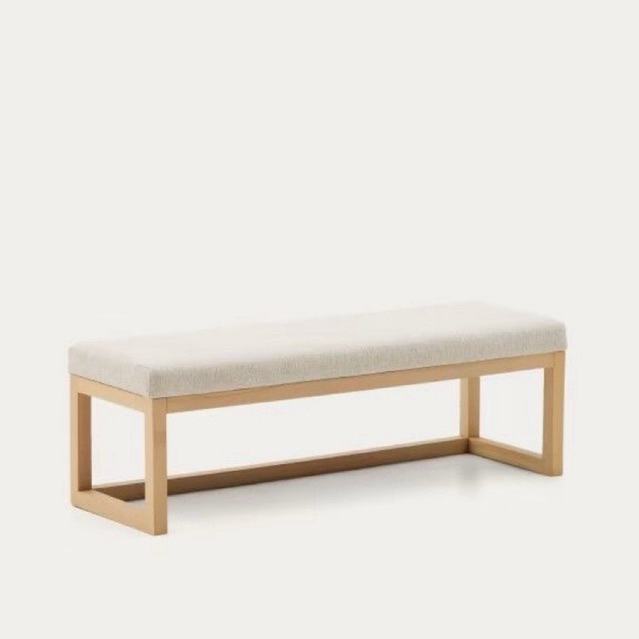 bangku cafe simple estetik mewah / kursi panjang cafe kayu jati / bangku panjang minimalis