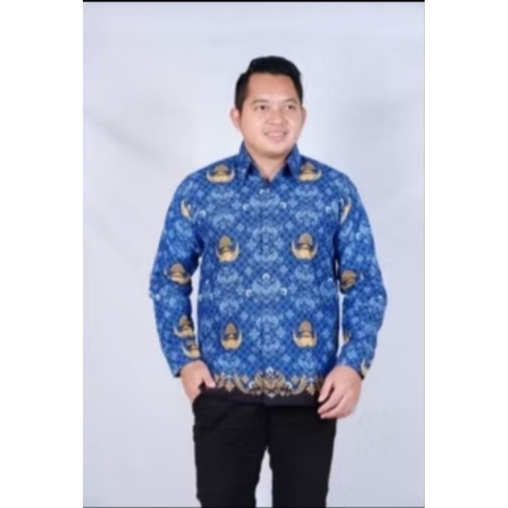 seragam batik korpri pria berlapis furing/batik korpri terbaru premium/batik korpri terbaru/batik ko