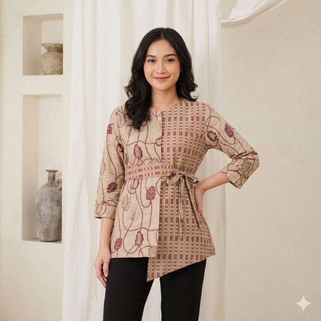 Batik wanita modern | kemeja batik wanita | atasan batik wanita modern | baju batik wanita modern | 