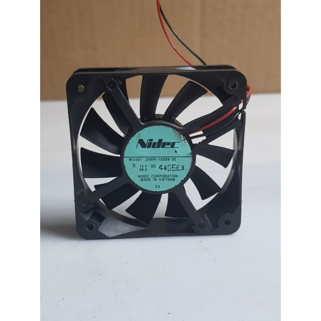 Fan kipas Nidec DC 12V-08A 6X6CM 2pin