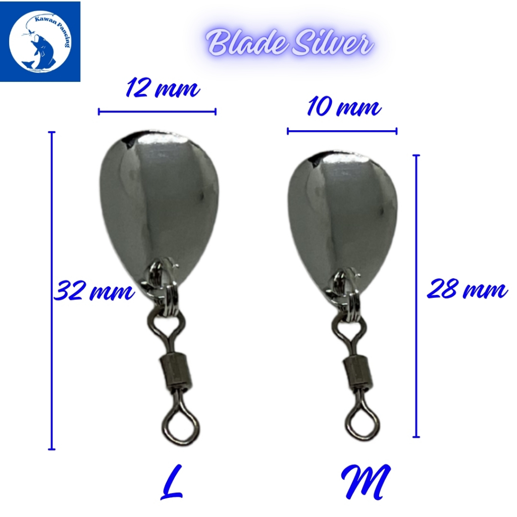 Blade Stainless untuk Soft Frog, Spoon, Metal Jig & Spinnerbait