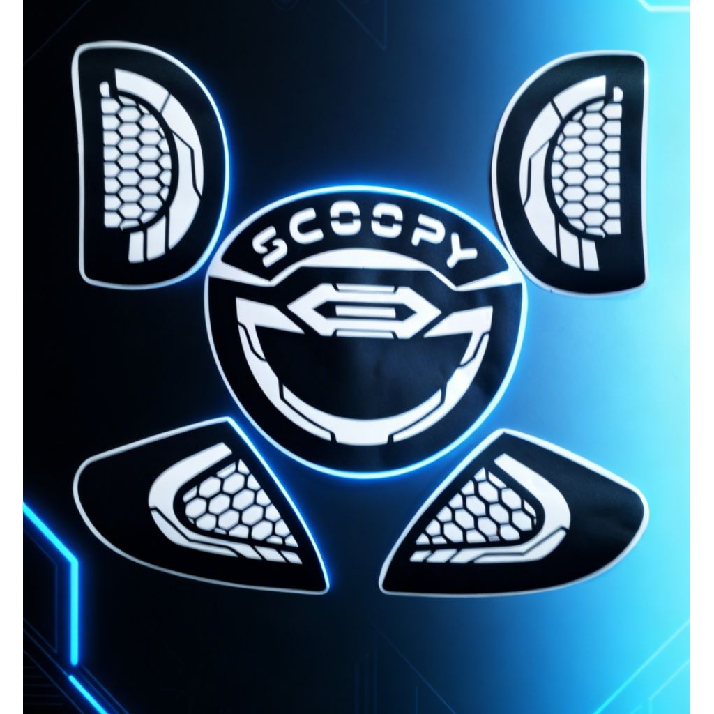 sticker cutting variasi sein dan lampu belakang scoopy new 2024,2025,2026 motof keren