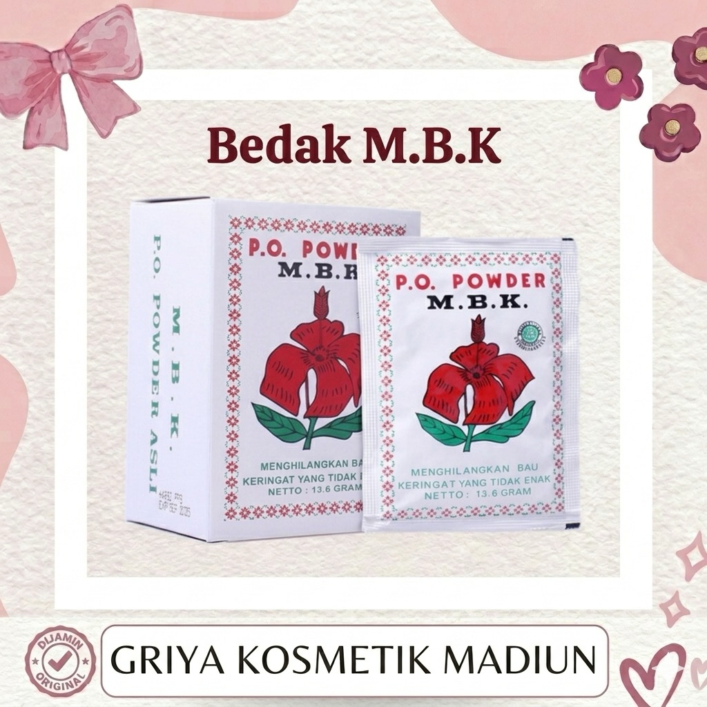 BEDAK MBK Anti Bau Badan Sachet Bedak Ketiak