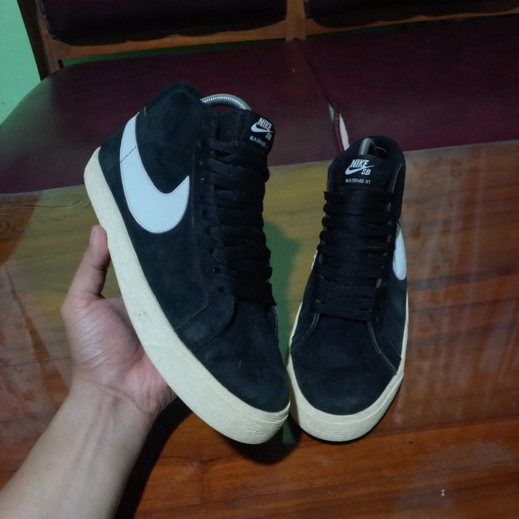 NIKE SB BLAZER MID SUEDE SEPATU SKATEBOARD SECOND SNEAKERS PRIA WANITA BRANDED