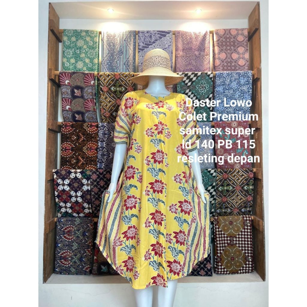 SALUR Daster Lowo Encim Ld 140 Pb 115 Jumbo Rayon Premium Terbaru Wulu Batik Pekalongan Oversize Dai