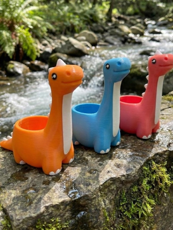 Tempat Penjepit Kertas Dinosaurus Custom Warna Cute Lucu Unik Estetik Organizer Dinosaur Paper Clip 