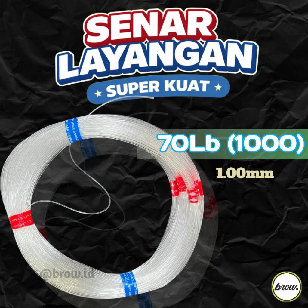 SENAR UK 1000 IKAN KAKAP SENAR LAYANGAN GAPANGAN CAP IKAN ARWANA / KAKAP