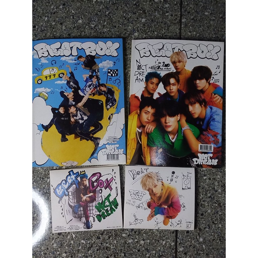 [Unsealed] Album NCT Dream : Beatbox 2nd Repackage Photobook (Young star & New school ver.) & Digipa