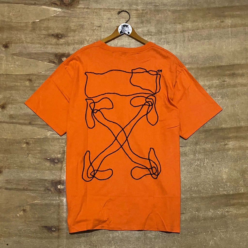 Off White Abstract Arrow Logo Tshirt Original
