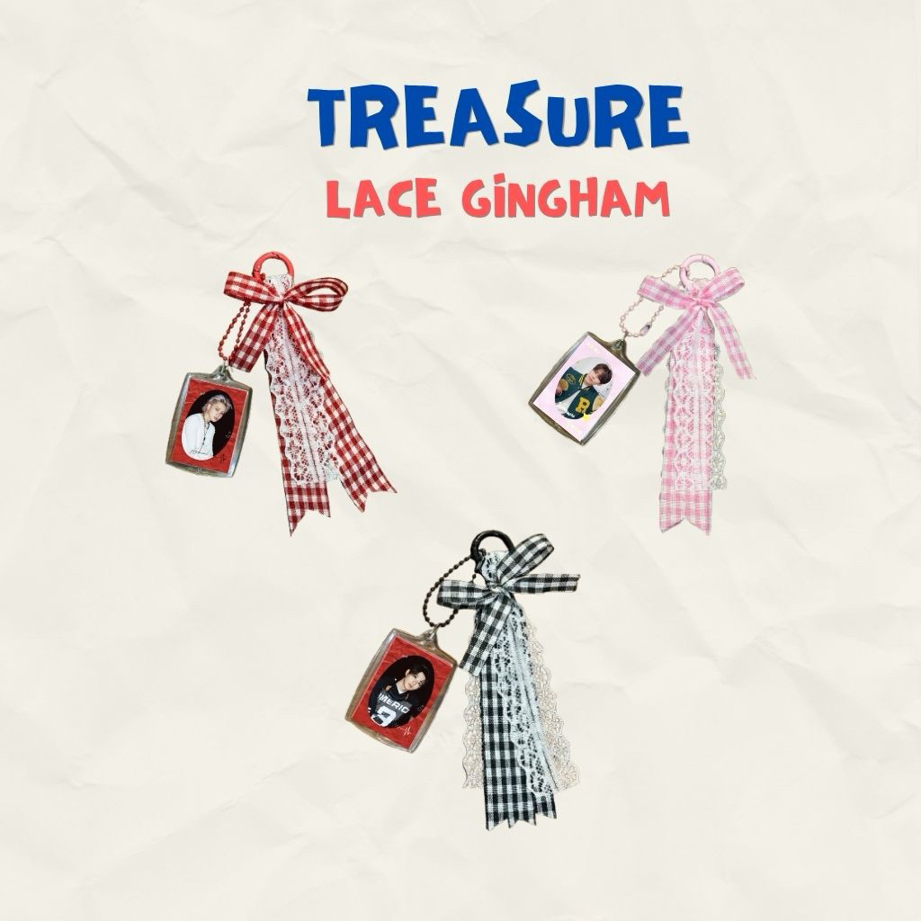 TREASURE Lace Gingham - KPOP KEYCHAIN