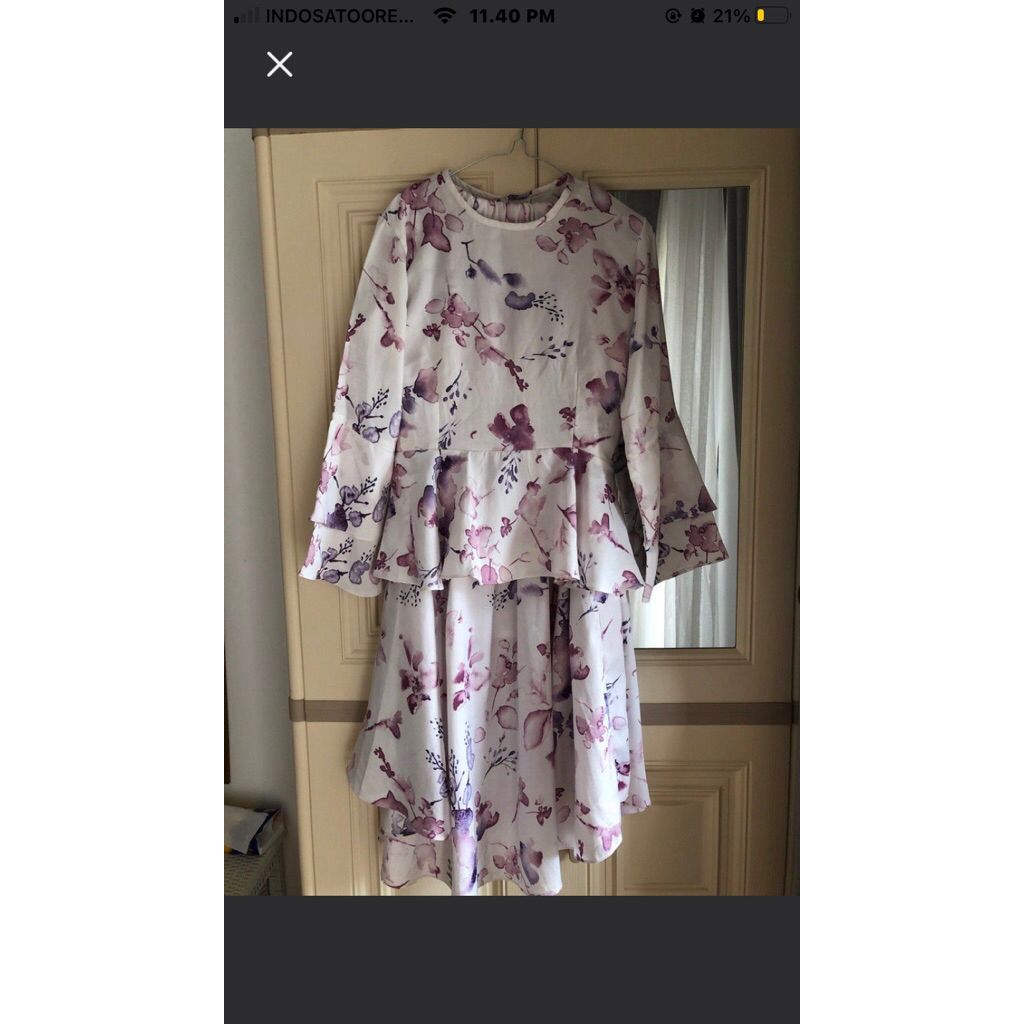 One Set Wanita/Dress Kondangan Motif