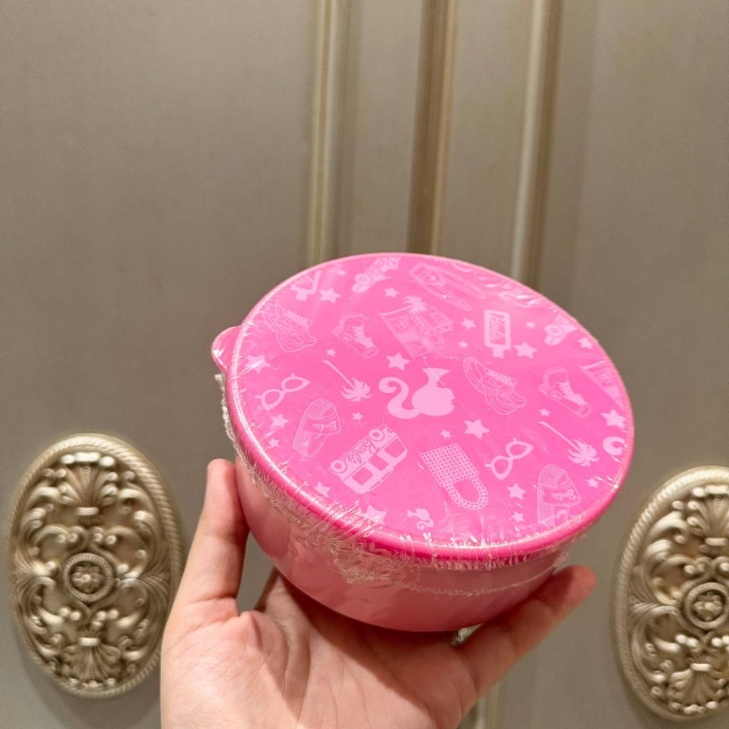 MINISO X BARBIE ‼️ Food Storage Container Set 3 pcs / tempat kontainer penyimpanan makanan bekal ana