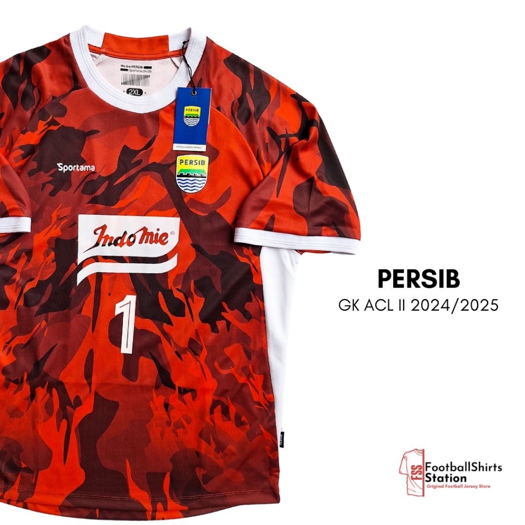 Jersey Persib Bandung GK ACL Two 2024/2025 Player Issue Nameset Mendoza Size XXL Original Sportama