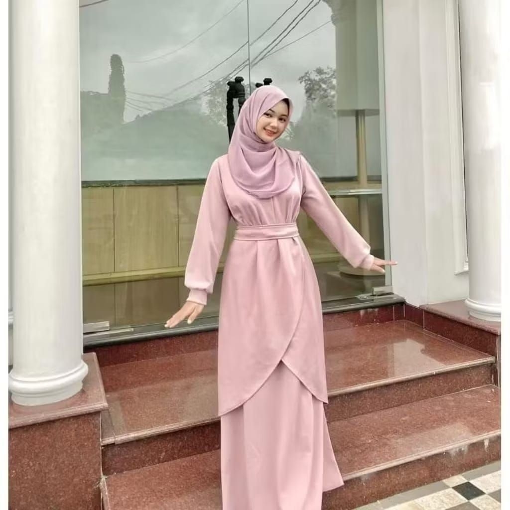 Long dress wanita terbaru dress remaja perempuan terbaru kekinian gamis wanita simpel dress pesta ko
