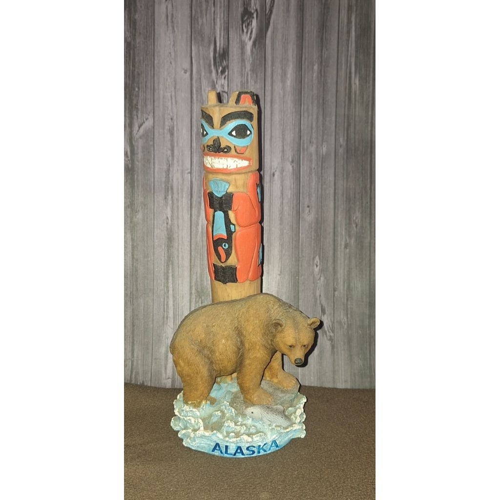 souvenir alaska amerika serikat, pajangan beruang kutub