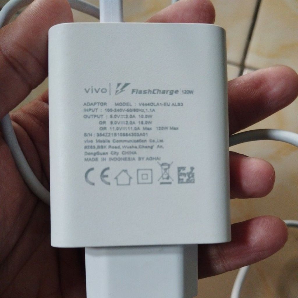 charger vivo 120watt