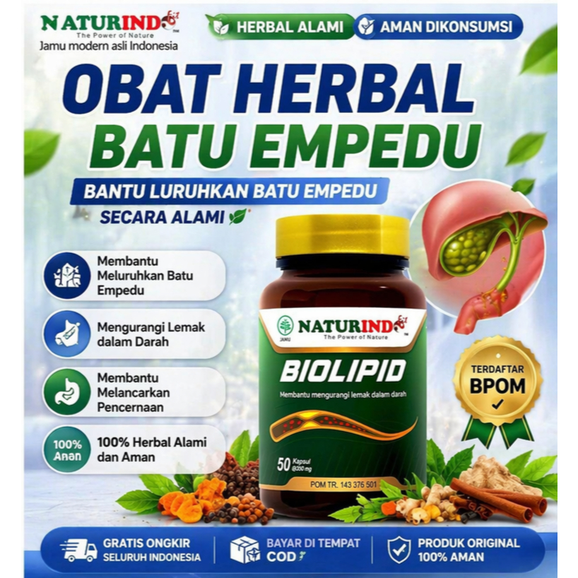 OBAT BATU EMPEDU HERBAL BIOLIPID OBAT HERBAL BATU EMPEDU HANCUR