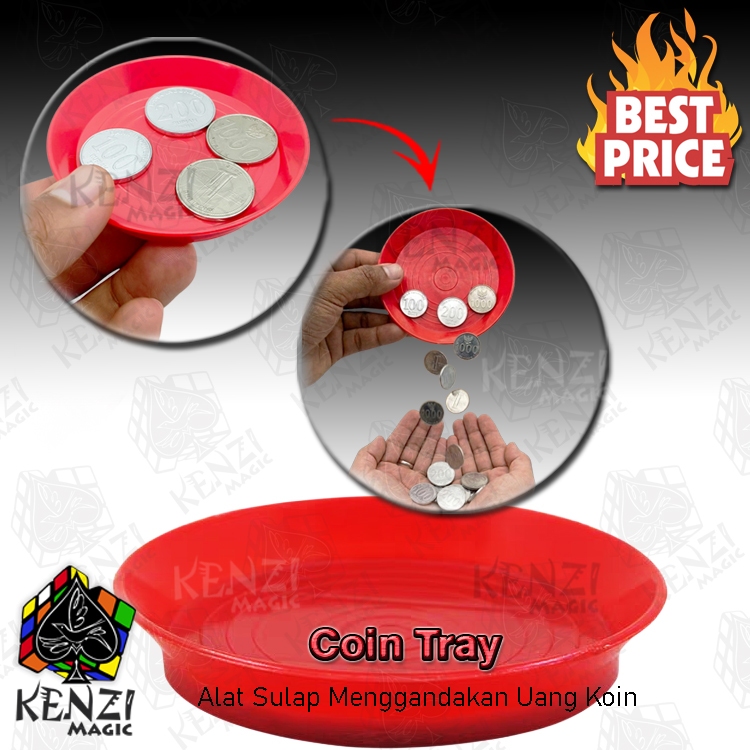 Alat Sulap Coin Tray Sulap Koin Sulap Memunculkan Koin