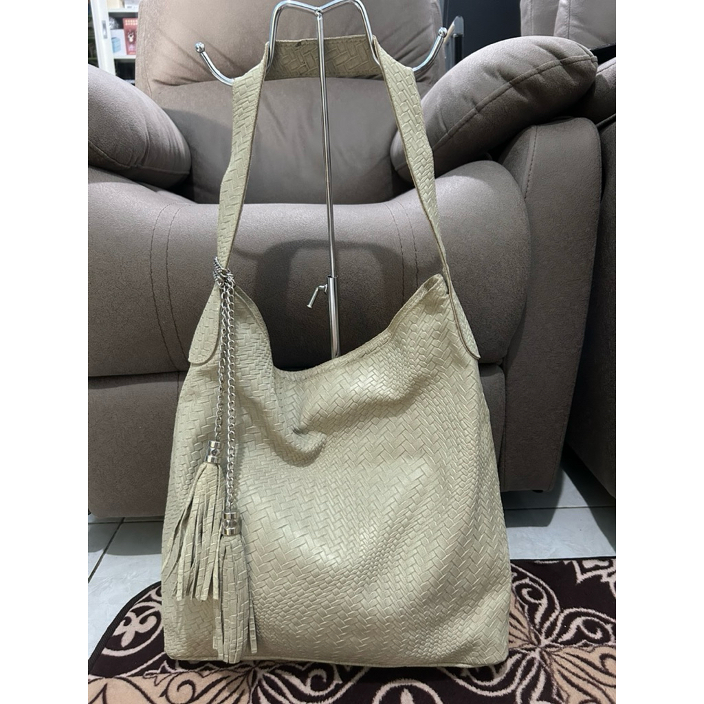 tas hobo kulit asli preloved