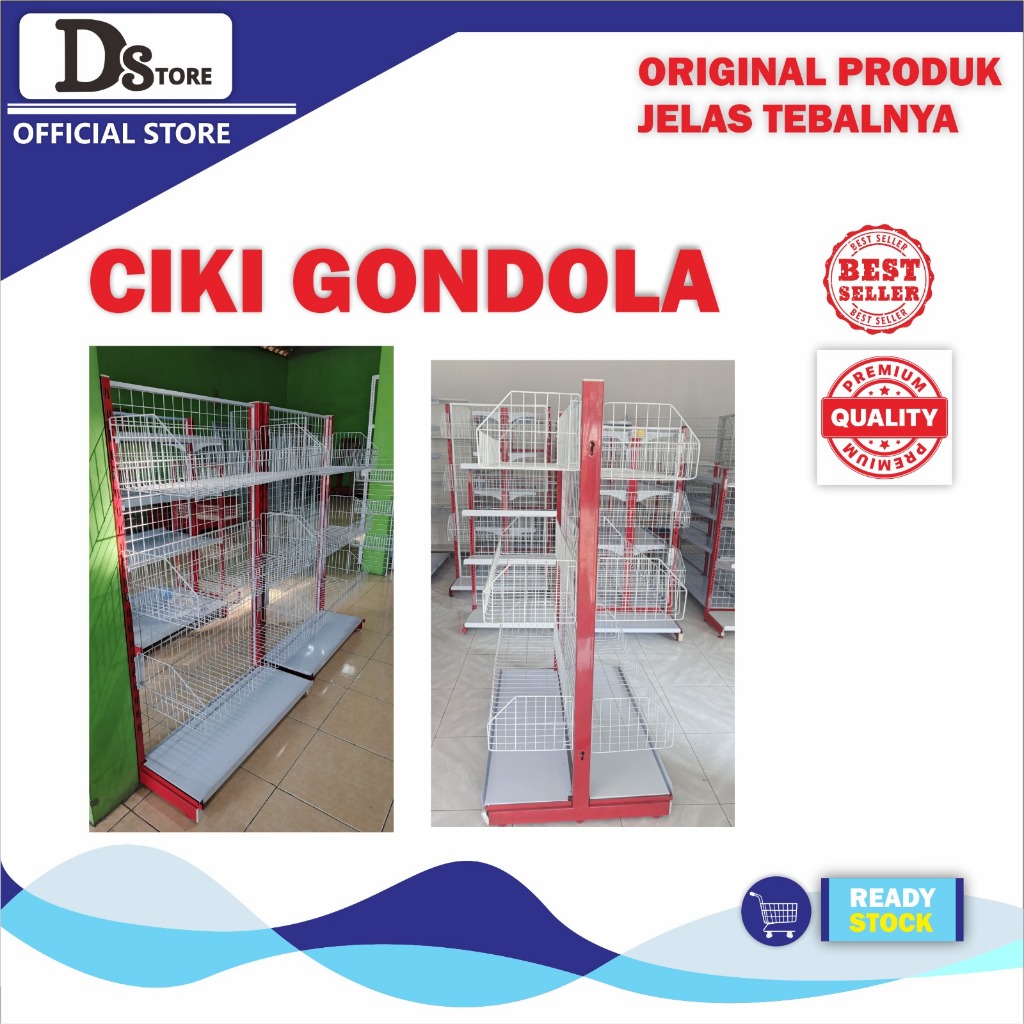 Rak ciki gondola minimarket Snack & Mie lebih praktis