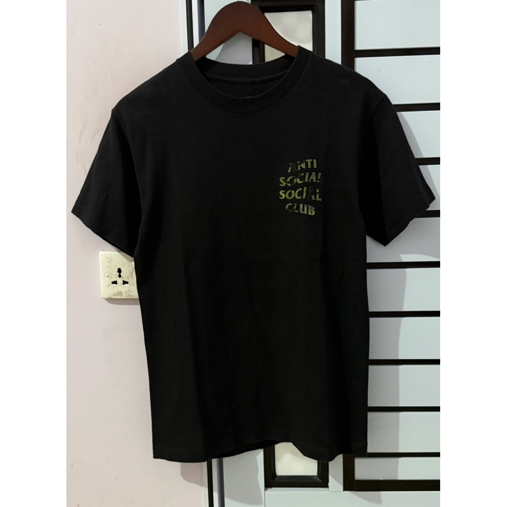 ANTI SOCIAL SOCIAL CLUB WOODY GREEN CAMO BLACK TEE