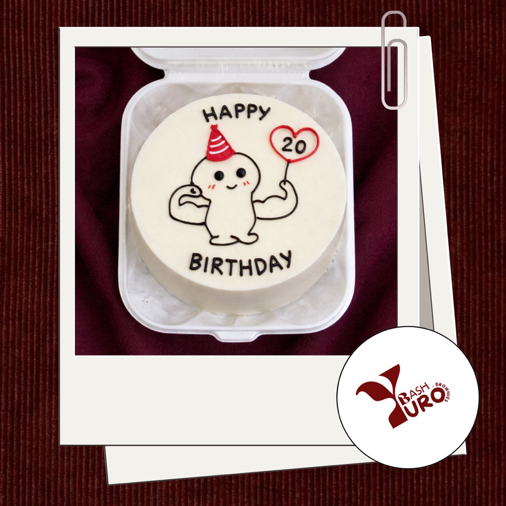 KOSTUM KUE ULANG TAHUN / BROWNIES / BROWNIES CUSTOM / CUSTOM BROWNIES KUE ULANG TAHUN/ BISA DADAKAN