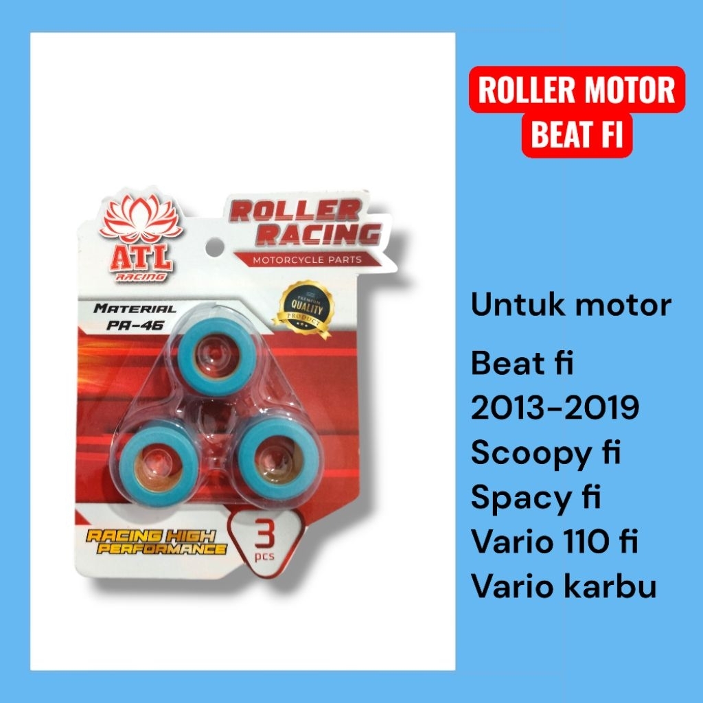 ROLLER RACING ROLLER SET BEAT FI VARIO 110 vario karbu SCOOPY FI SPACY FI