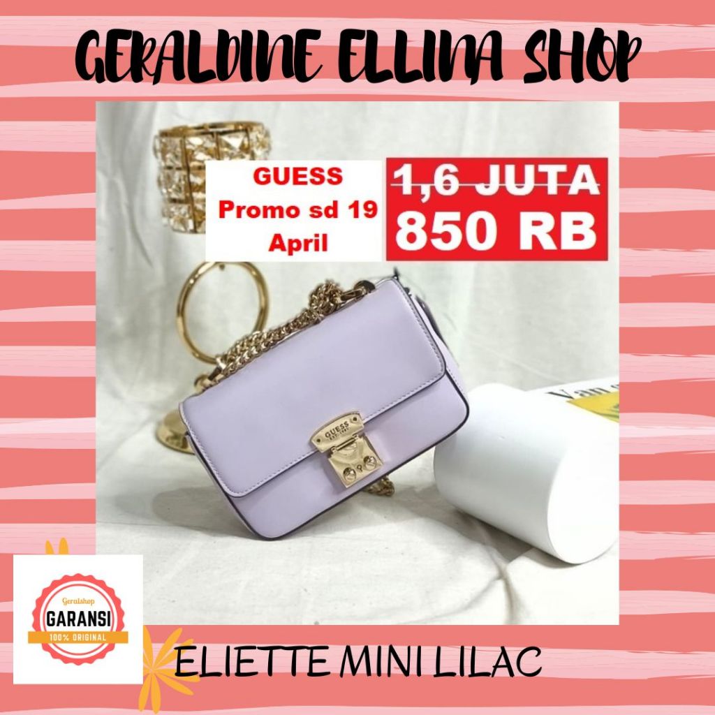 Tas selempang sling wanita Guess 100% original sale ELIETTE MINI