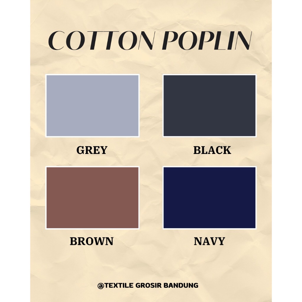 BAHAN KAIN COTTON POPLIN