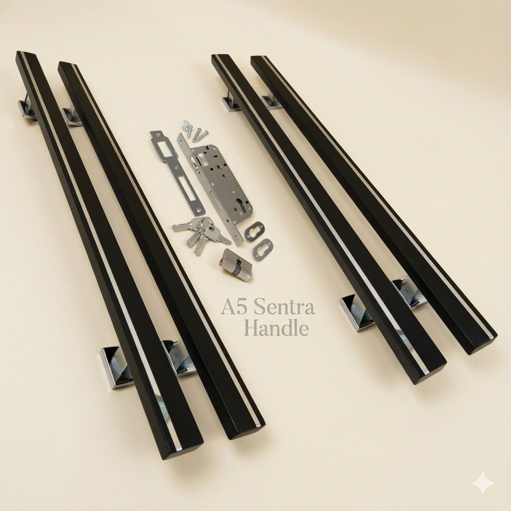 handle pintu minimalis menggunakan bahan stainless#handle rumah kupu tarung#handle rumah minimalis#h