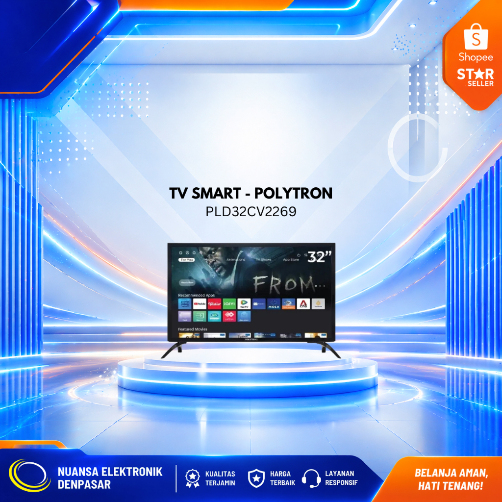 POLYTRON PLD32CV2269 / 32CV-2269 / 32-CV2269 LED SMART TV 32 INCH - Nuansa Elektronik Denpasar