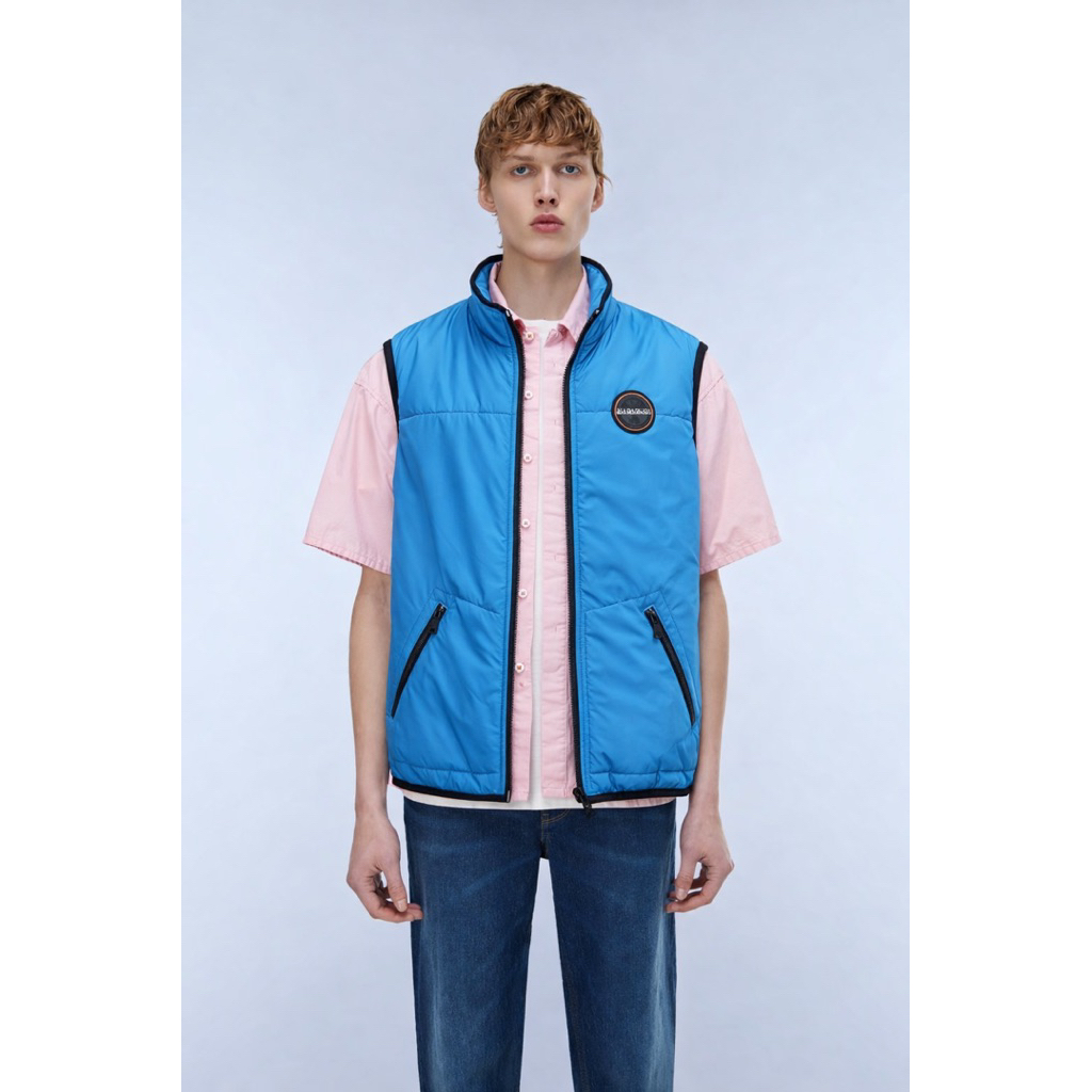 Napapijri Dalen Vest Jacket In Blue